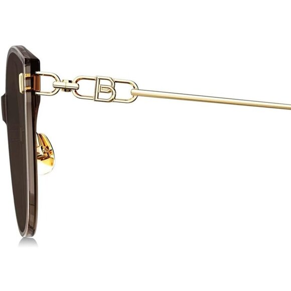 🆕 Women Brown Fashion Oversized Cat Eye Polarized Exclusive Eyewear Sunglasses - Picture 5 of 6